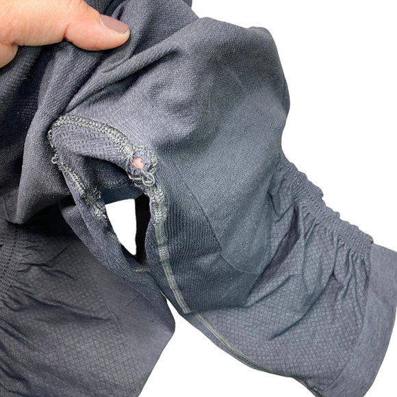 LULULEMON | sz 6 Women's Heathered Inkwell Seamless In The Flow Crop II **FLAW** - Picture 7 of 7